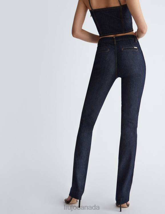 Clothing Liu Jo Straight Jeans With Ironed Crease Women F6061282