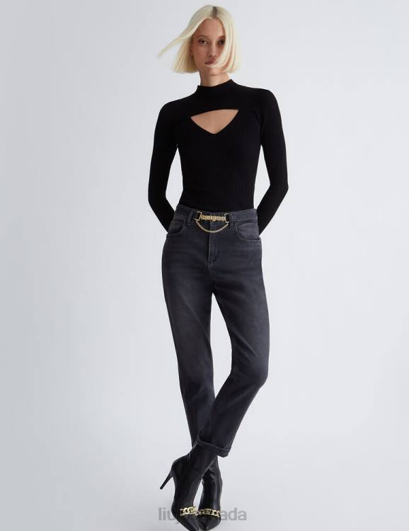 Clothing Liu Jo Straight Jeans With Turn-Up Women F6061317