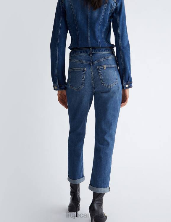 Clothing Liu Jo Straight Jeans With Turn-Up Women F6061328