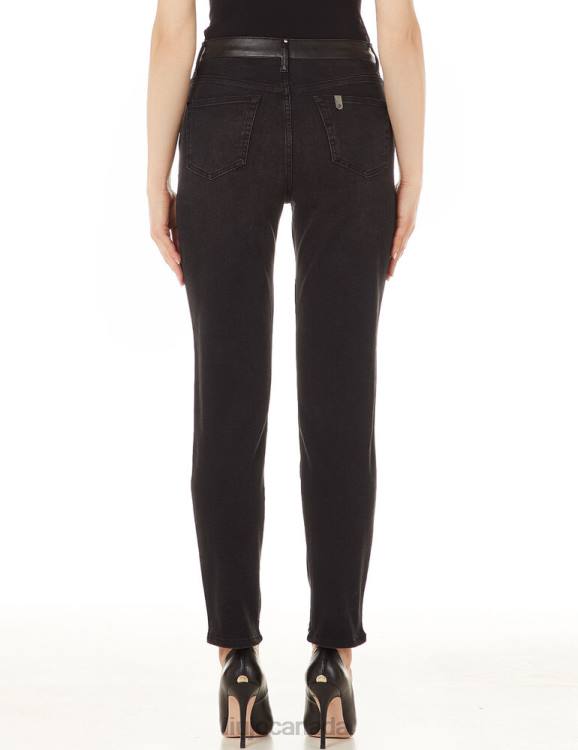 Clothing Liu Jo Straight Trousers In Coated Fabric Women F6062513