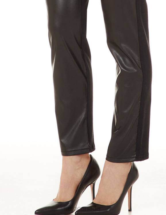 Clothing Liu Jo Straight Trousers In Coated Fabric Women F6062513