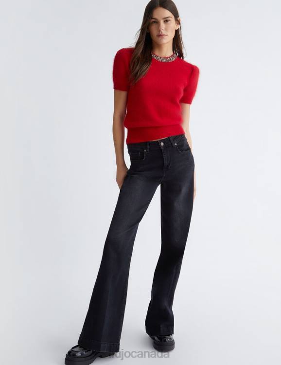 Clothing Liu Jo Angora Sweater With Gemstones Women F606354
