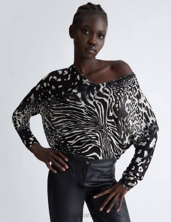 Clothing Liu Jo Animal Print Jumper Women F606932