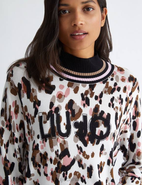 Clothing Liu Jo Animal-Print Sweater With Logo Women F606356