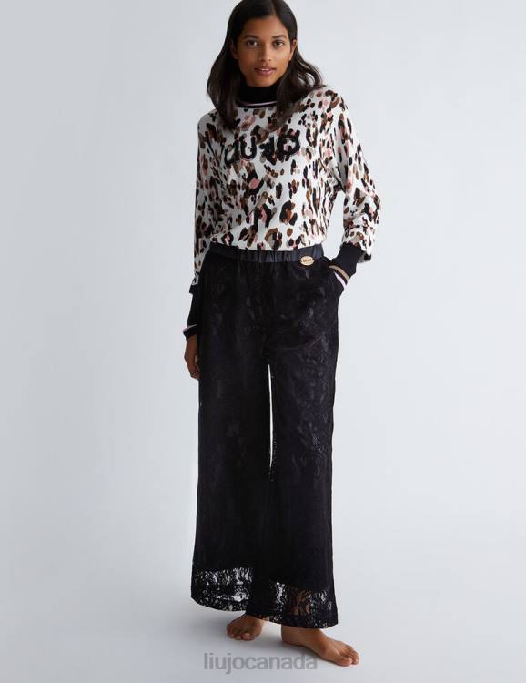 Clothing Liu Jo Animal-Print Sweater With Logo Women F606356