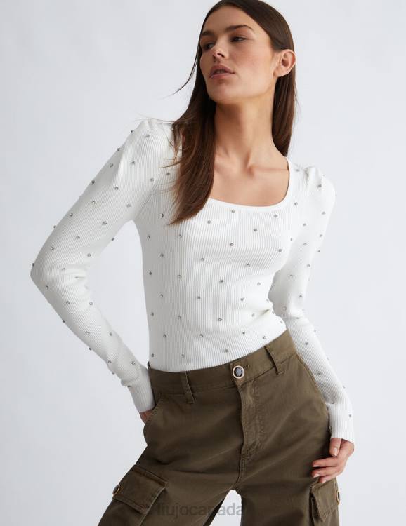 Clothing Liu Jo Better Jumper With Rhinestones Women F6061172
