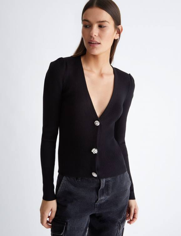 Clothing Liu Jo Black Better Cardigan Women F6061224