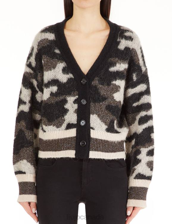 Clothing Liu Jo Camouflage Jacquard Cardigan Women F6062467