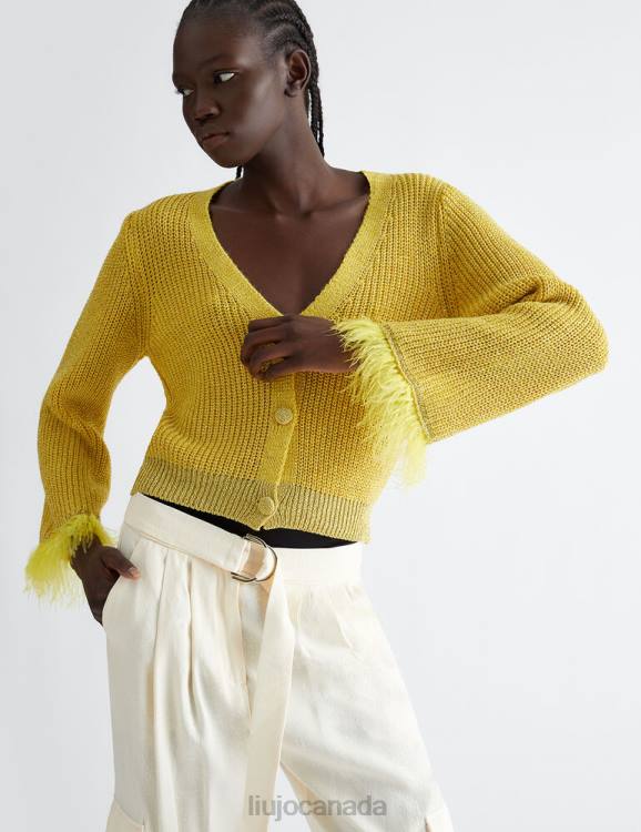 Clothing Liu Jo Cardigan With Feathers Women F606240