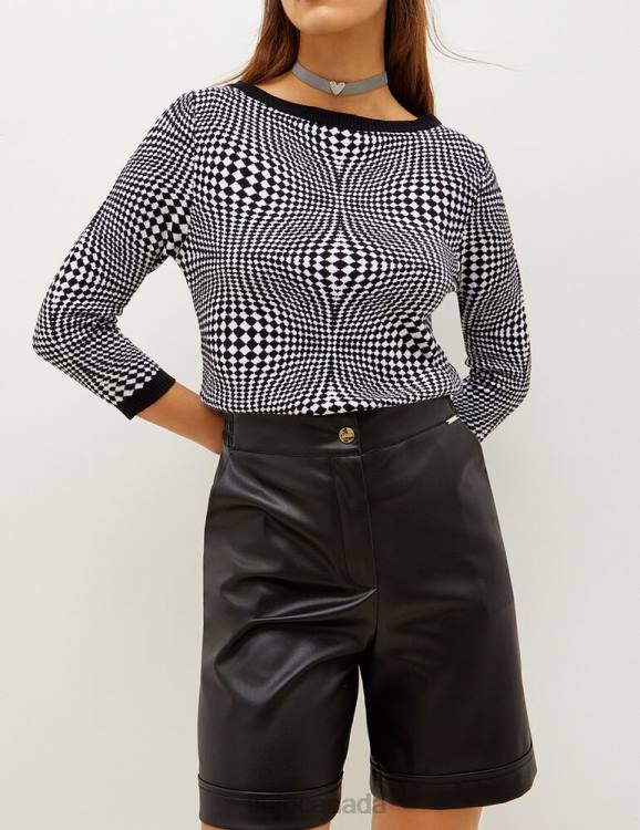 Clothing Liu Jo Chequered Jacquard Jumper Women F6062653