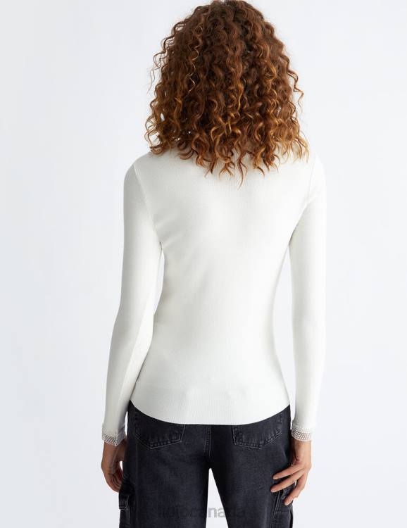 Clothing Liu Jo Eco-Friendly Jumper With Rhinestones Women F606815