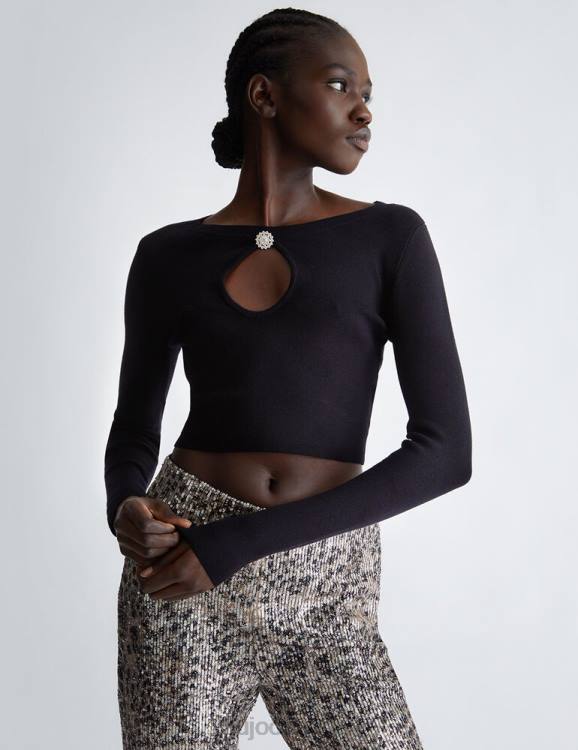Clothing Liu Jo Eco-Friendly Knit Crop Top Women F606227