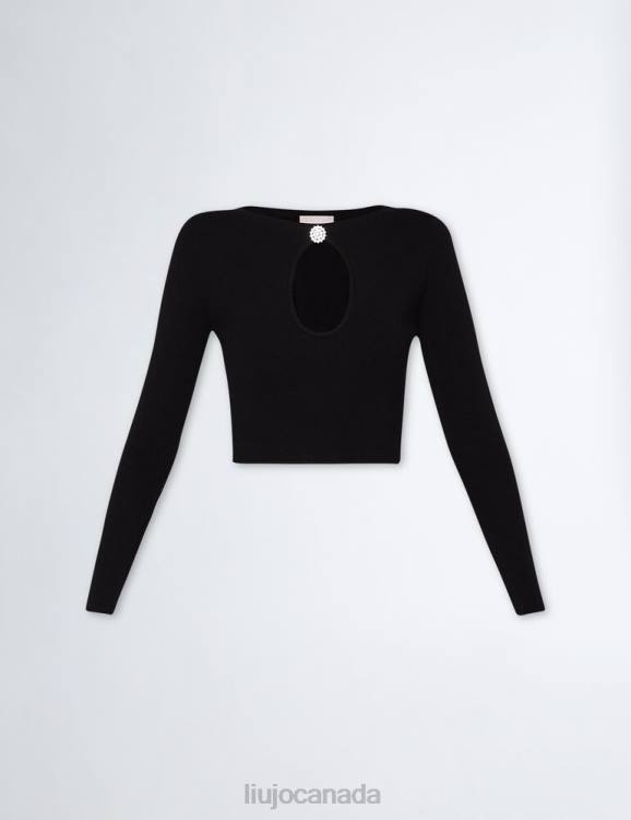 Clothing Liu Jo Eco-Friendly Knit Crop Top Women F606227