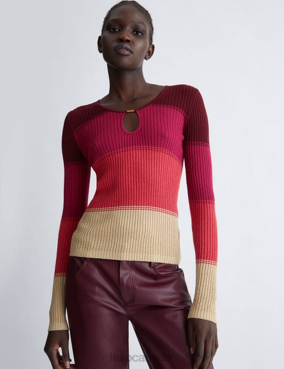 Clothing Liu Jo Eco-Friendly Striped Sweater Women F606216