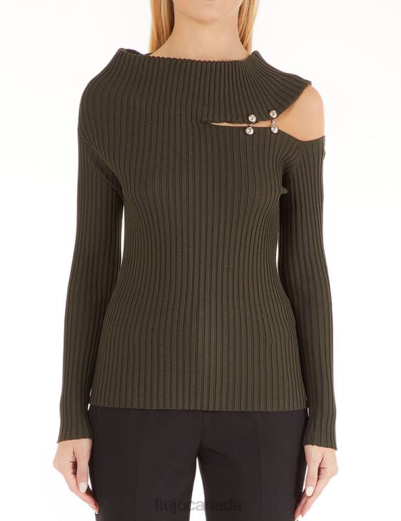 Clothing Liu Jo Eco-Friendly Sweater With Jewel Accessory Women F6062753