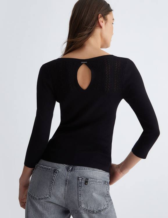 Clothing Liu Jo Eco-Friendly Sweater With Lace Women F60659