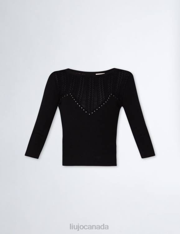 Clothing Liu Jo Eco-Friendly Sweater With Lace Women F60659