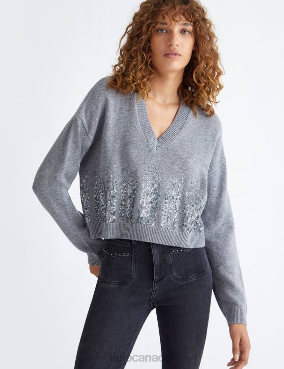 Clothing Liu Jo Eco-Friendly Sweater With Sequins Women F606168