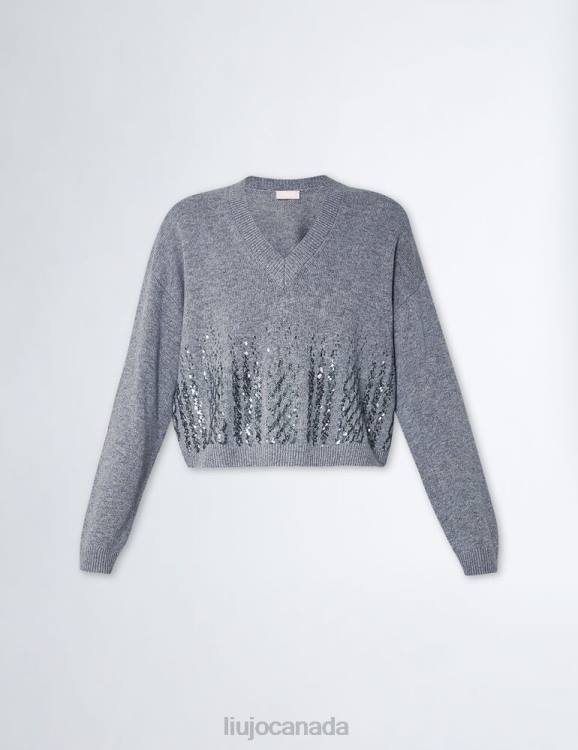 Clothing Liu Jo Eco-Friendly Sweater With Sequins Women F606168