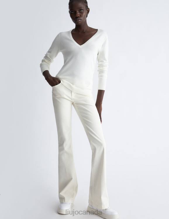 Clothing Liu Jo Eco-Friendly V-Neck Jumper Women F606314