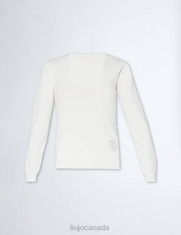 Clothing Liu Jo Eco-Friendly V-Neck Jumper Women F606314