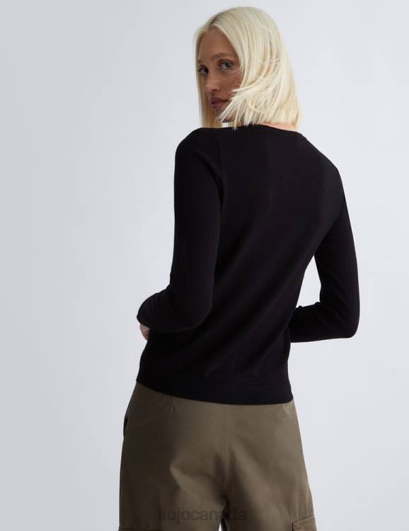 Clothing Liu Jo Eco-Friendly V-Neck Jumper Women F606341