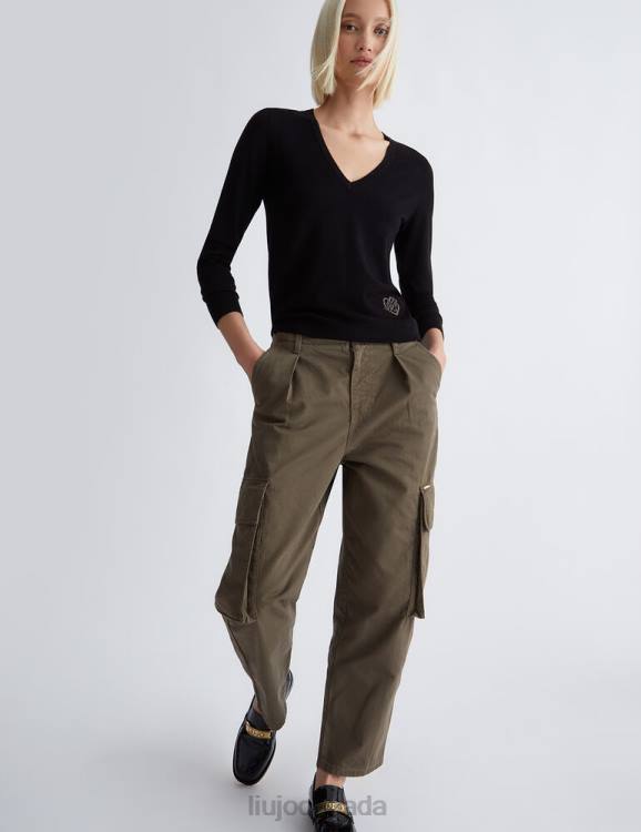 Clothing Liu Jo Eco-Friendly V-Neck Jumper Women F606341