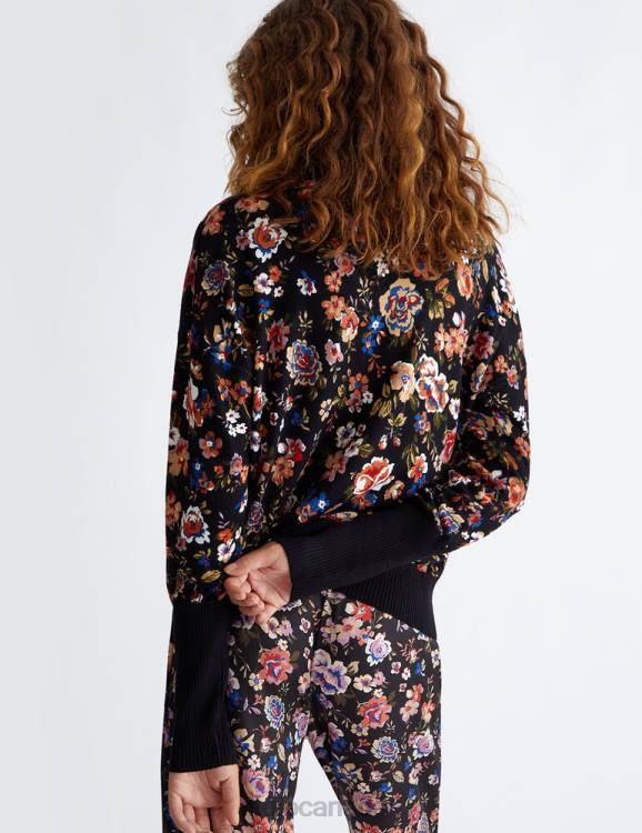 Clothing Liu Jo Floral Sweater With Logo Women F606200