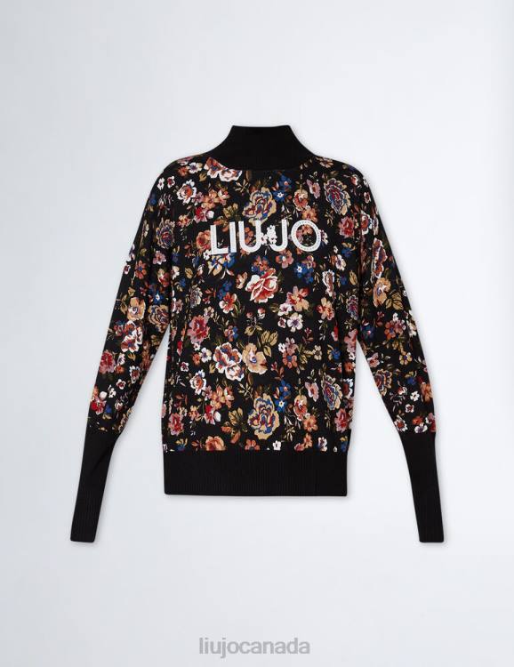 Clothing Liu Jo Floral Sweater With Logo Women F606200