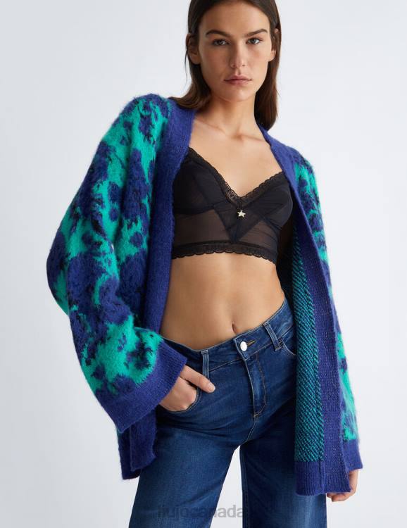 Clothing Liu Jo Jacquard Floral Cardigan Women F6061164