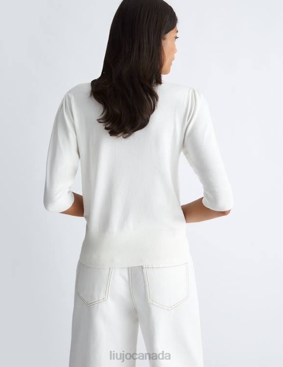 Clothing Liu Jo Jumper With Bow And Gemstones Women F606181