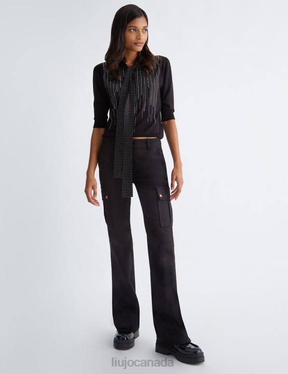 Clothing Liu Jo Jumper With Bow And Gemstones Women F60627