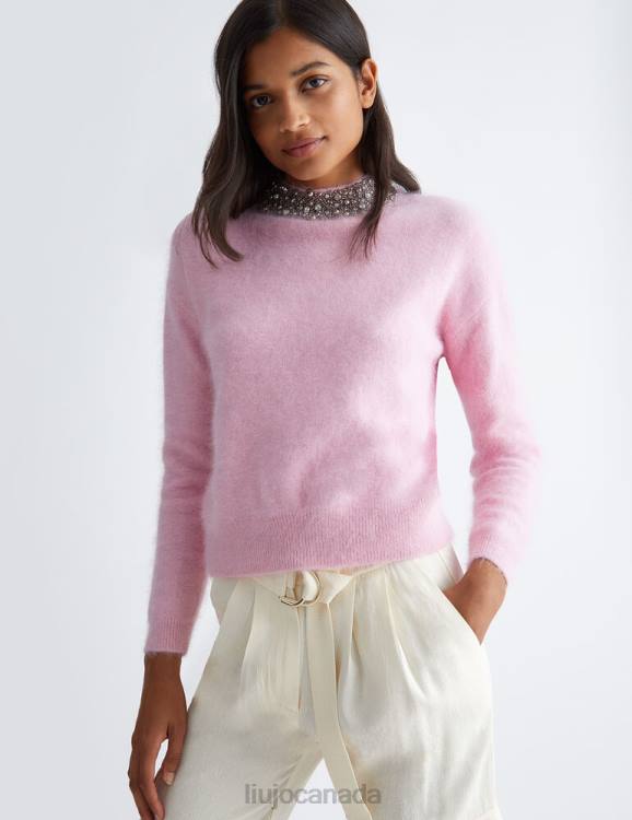 Clothing Liu Jo Jumper With Gemstones Women F6061041
