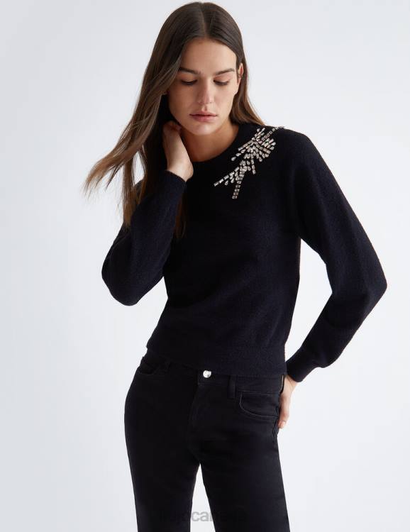 Clothing Liu Jo Jumper With Gemstones Women F6061103