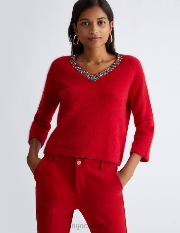 Clothing Liu Jo Jumper With Gemstones Women F6061124