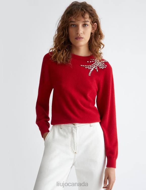 Clothing Liu Jo Jumper With Gemstones Women F6061203