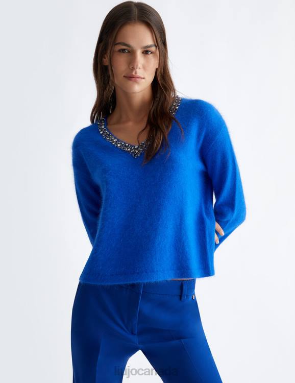 Clothing Liu Jo Jumper With Gemstones Women F6061253
