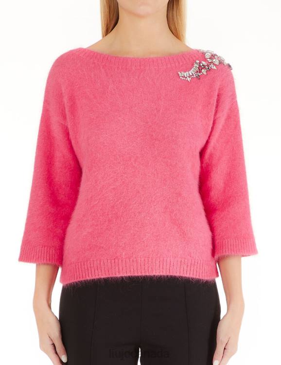 Clothing Liu Jo Jumper With Gemstones Women F6062808