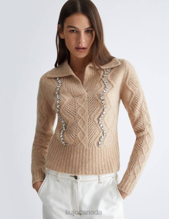 Clothing Liu Jo Jumper With Jewel Embroidery Women F6061188