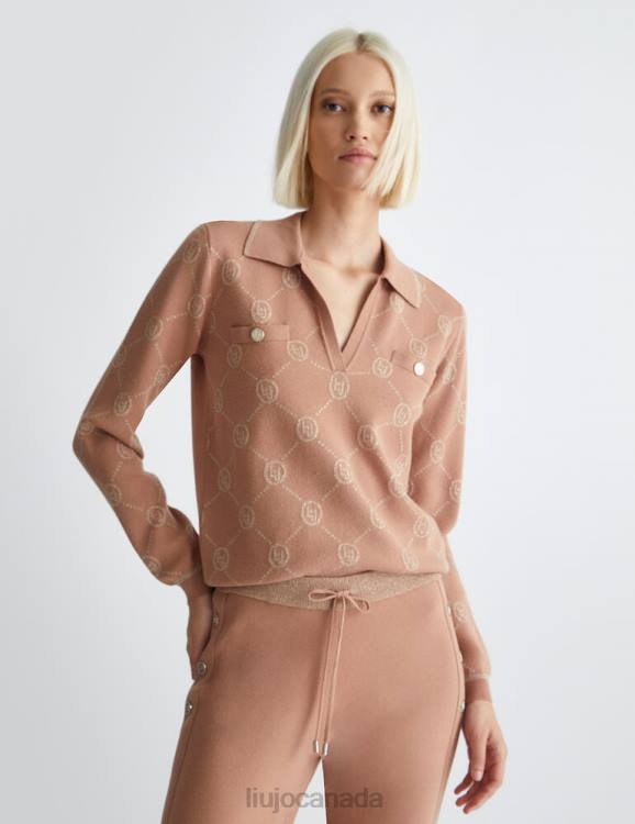 Clothing Liu Jo Jumper With Lurex Logo Women F606933