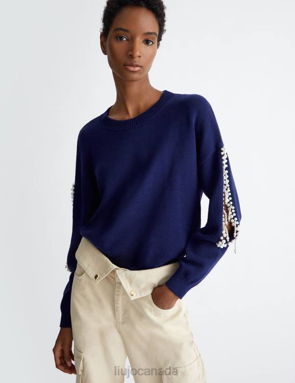 Clothing Liu Jo Jumper With Pearls Women F606984