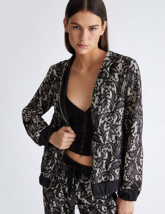 Clothing Liu Jo Lace Hoodie Women F606292