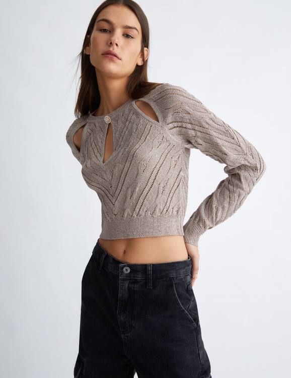 Clothing Liu Jo Lurex Jumper Women F606418