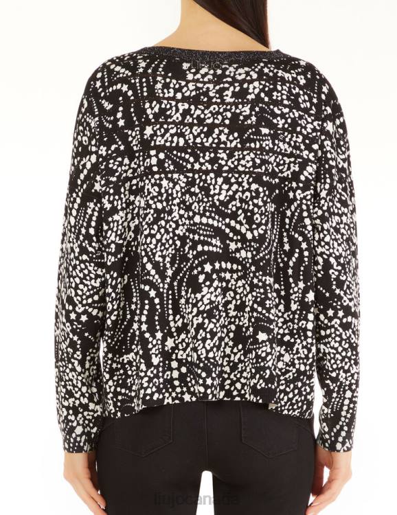 Clothing Liu Jo Lurex Striped Sweater With Print Women F6062556