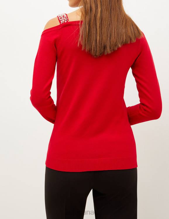 Clothing Liu Jo One-Shoulder Jumper With Appliques Women F6062708