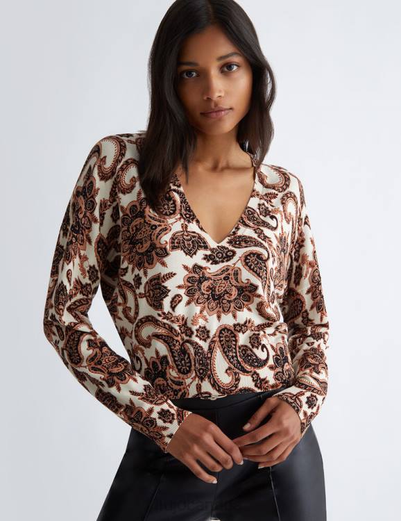 Clothing Liu Jo Paisley Sweater Women F606427