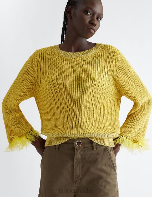 Clothing Liu Jo Pullover With Feathers Women F606211
