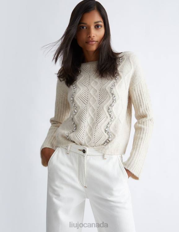 Clothing Liu Jo Pullover With Gemstones Women F6061244
