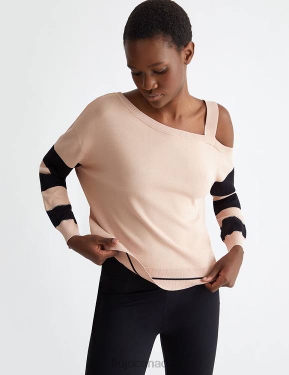 Clothing Liu Jo Striped Jumper With Logo Women F606893