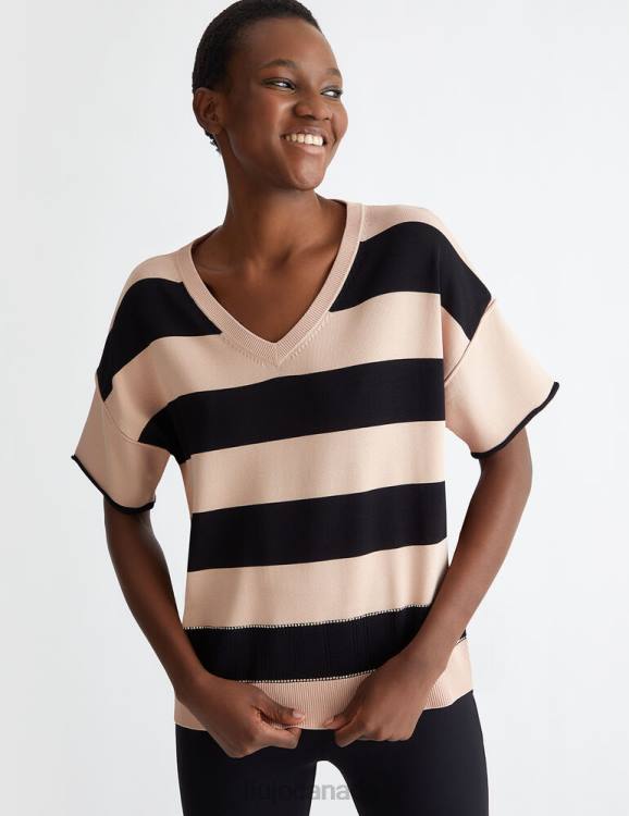 Clothing Liu Jo Striped Jumper With Logo Women F606970